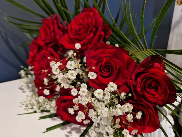 Bouquet de Roses Rouges Romantique