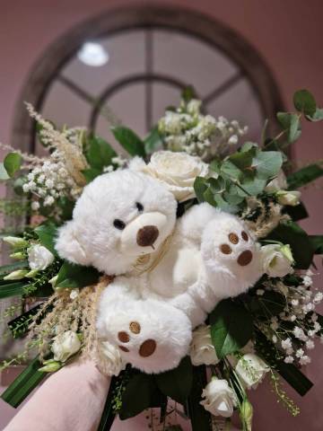 Bouquet rond Nounours
