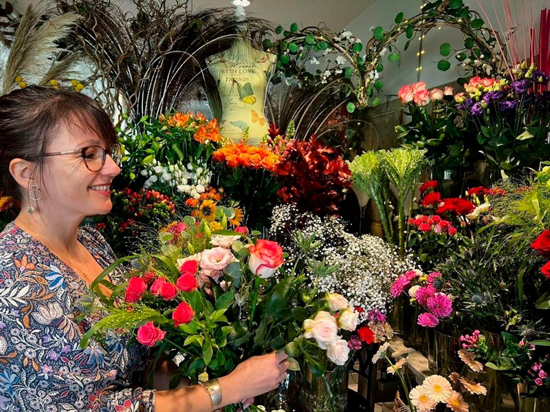 Stéphanie, artisan fleuriste